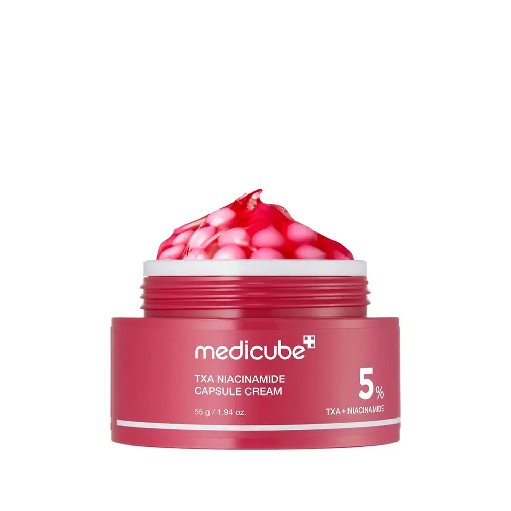 MEDICUBE TXA + Niacinamide Capsule Cream 55g
MEDICUBE Brightening Capsule Cream
Tranexamic Acid Face Cream
Niacinamide Dark Spot Cream
Korean Brightening Moisturizer
