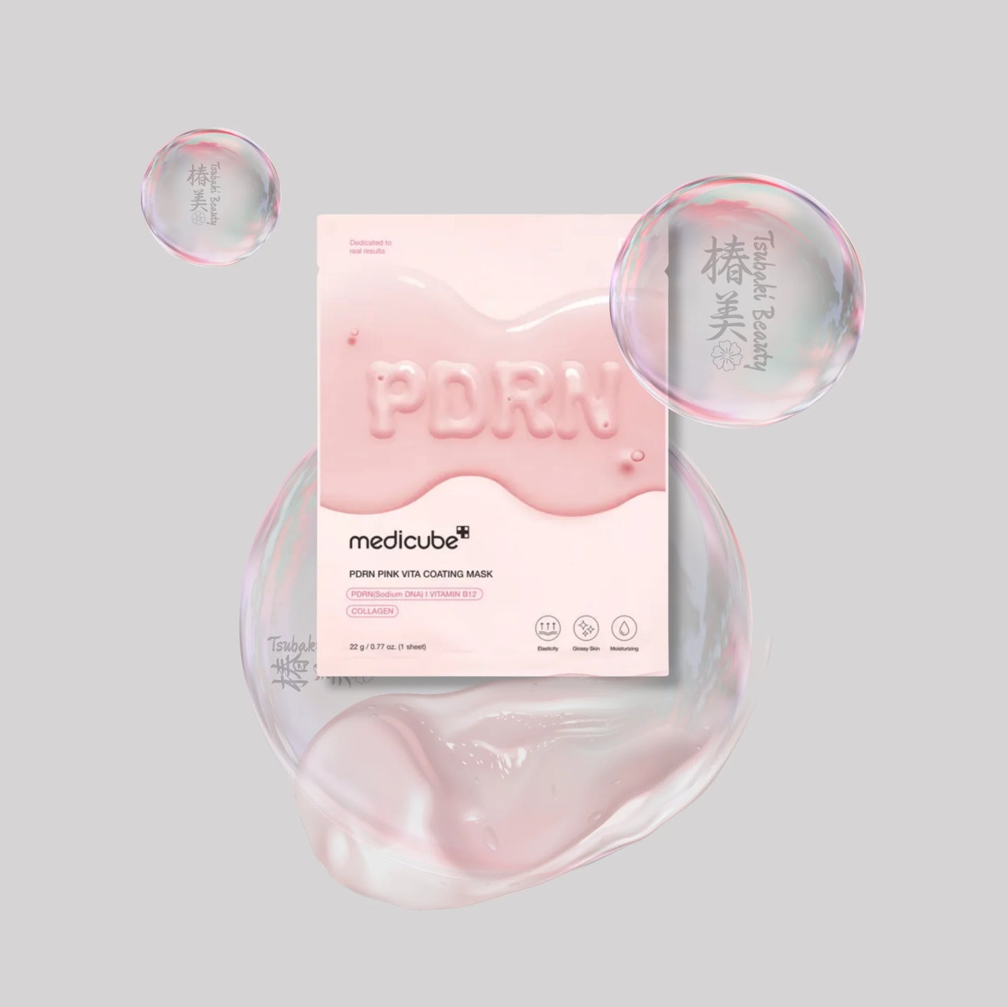 MEDICUBE PDRN PINK VITA COATING SHEET MASK, 22G