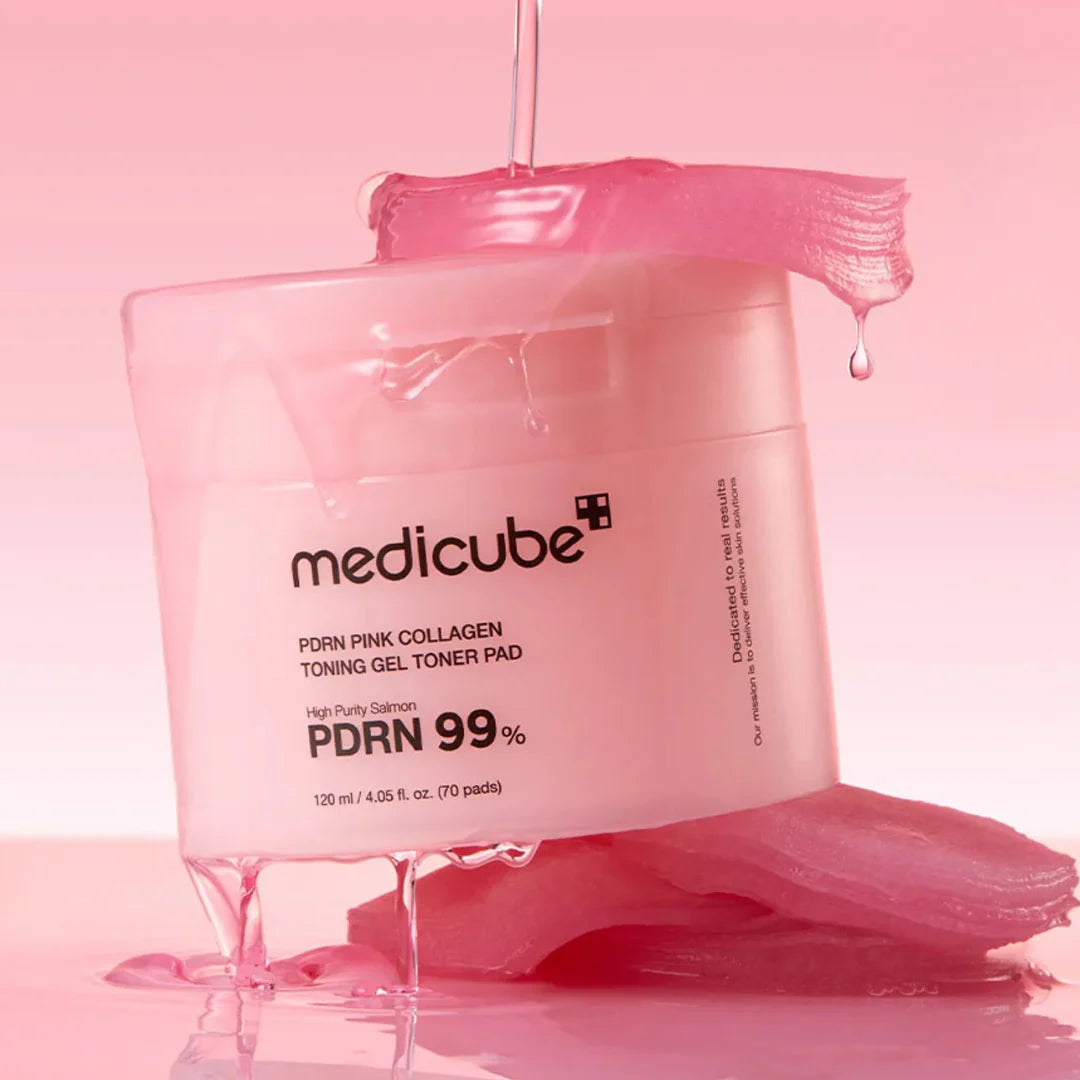 MEDICUBE – PDRN PINK COLLAGEN TONING GEL TONER PAD