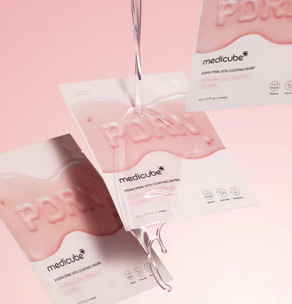 MEDICUBE PDRN PINK VITA COATING SHEET MASK, 22G
