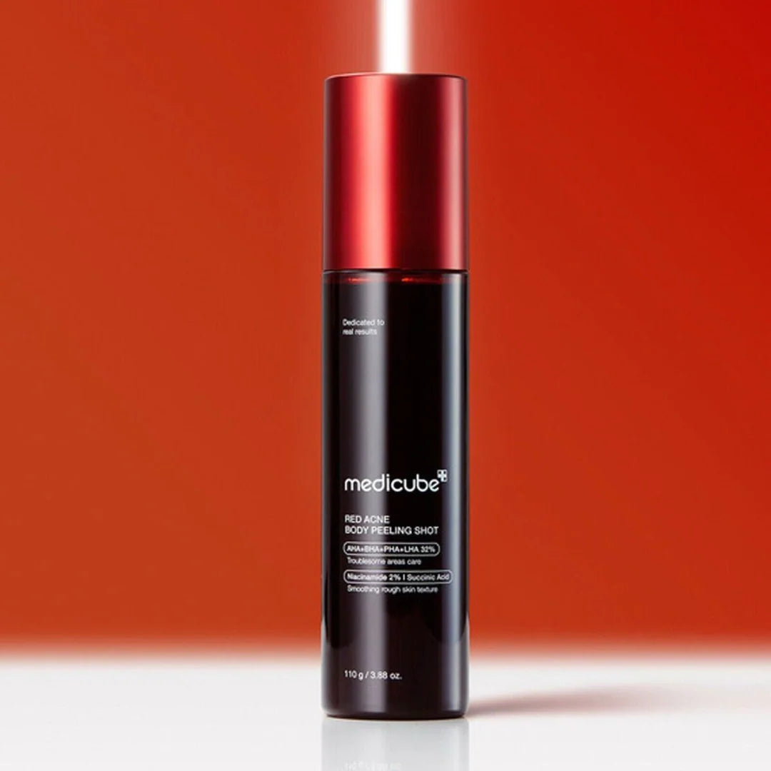 MEDICUBE RED BODY PEELING SHOT, STRAWBERRY SKIN BODY SPRAY CLEANSER