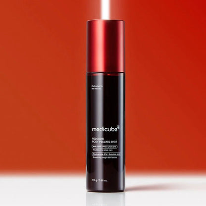 MEDICUBE RED BODY PEELING SHOT, STRAWBERRY SKIN BODY SPRAY CLEANSER