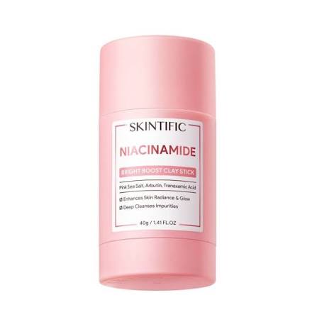 SKINTIFIC Niacinamide Bright Boost Clay Stick
SKINTIFIC Brightening Clay Stick
Niacinamide Clay Mask
Bright Boost Clay Mask
Pore Refining Clay Stick