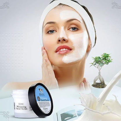 Scentio Milk Plus Organic Whitening Facial Scrub, 100ml