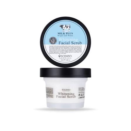 Scentio Milk Plus Organic Whitening Facial Scrub, 100ml