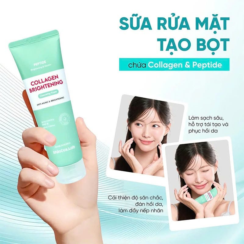 ShinCos.Lab Collagen Brightening Peptide Cleansing Foam 120ml