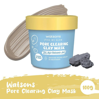 Watsons Love My Glow Pore Clearing Clay Mask with 2% Jeju Volcanic Ash 100g