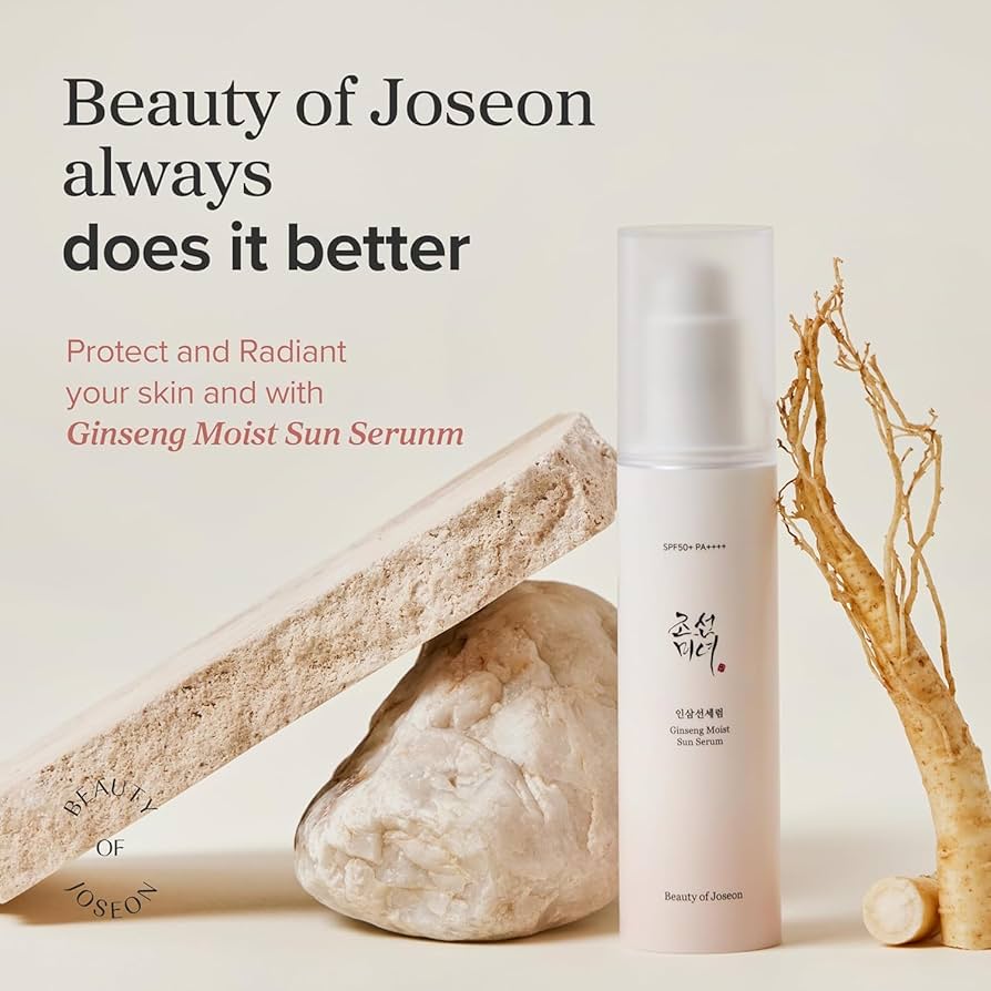 Beauty of Joseon Ginseng Moist Sun Serum SPF50+ PA++++ | Hydrating Korean Sunscreen