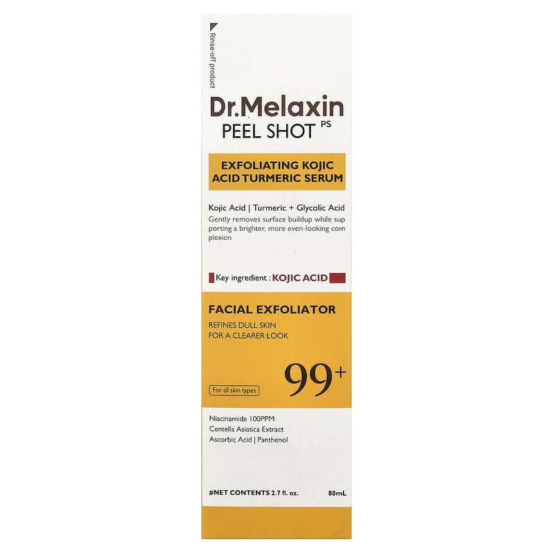 Dr. Melaxin Peel Shot PS Exfoliating Kojic Acid Turmeric Serum 80ml