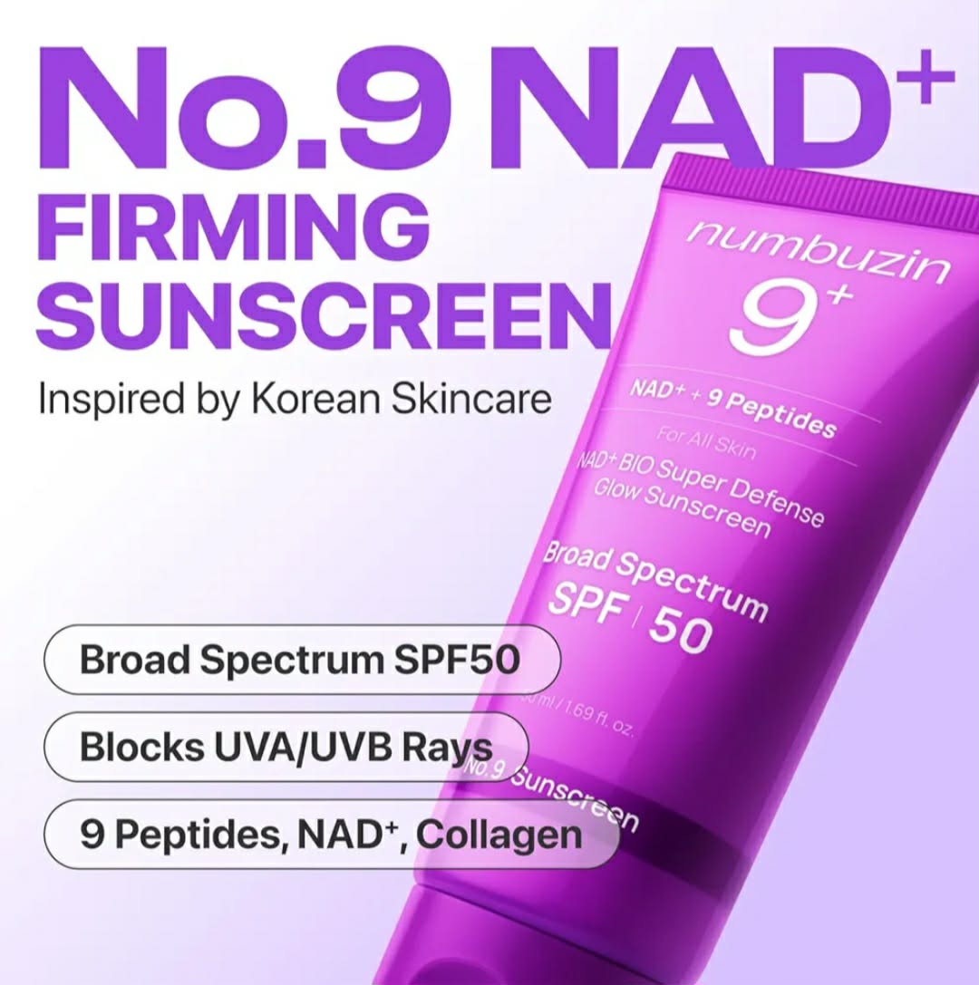 Numbuzin No.9 NAD+ Glow Sunscreen SPF50