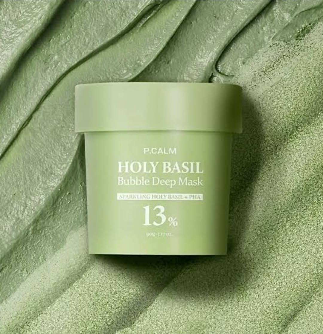 P.CALM Holy Basil Bubble Deep Mask 13% 90g