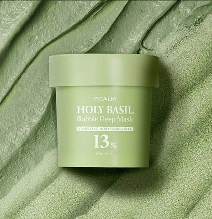 P.CALM Holy Basil Bubble Deep Mask 13% 90g