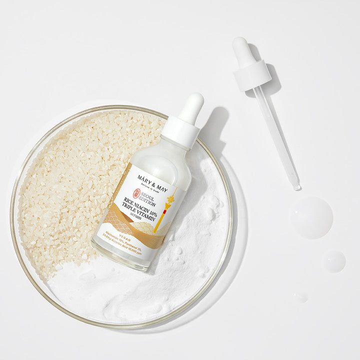 Mary & May Seoul Edition Rice Niacin 10% Triple Vitamin Serum