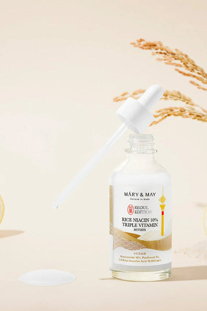 Mary & May Seoul Edition Rice Niacin 10% Triple Vitamin Serum