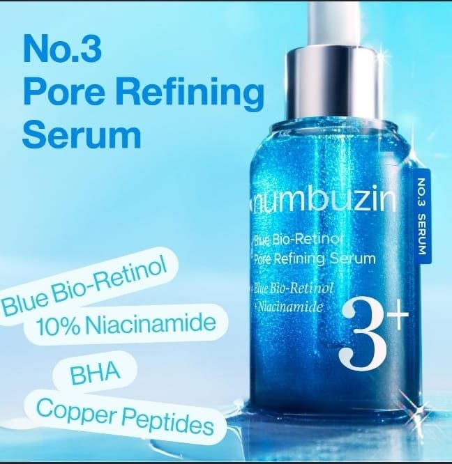 numbuzin No.3 Blue Bio-Retinol Pore Refining Serum