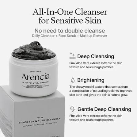 ARENCIA BLACK TEA RICE MOCHI CLEANSER