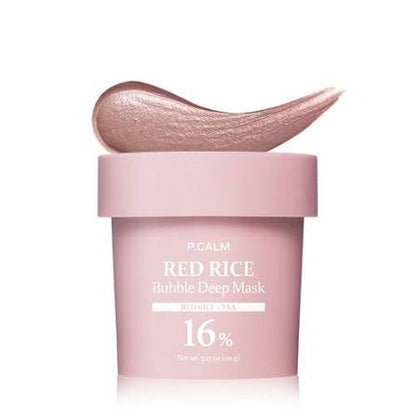 P.CALM RED RICE BUBBLE DEEP MASK 90G