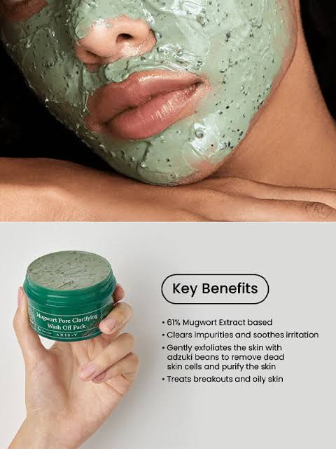 AXIS-Y Mugwort Pore Clarifying Wash Off Pack