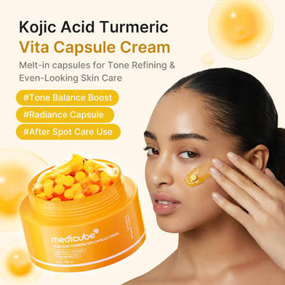 MEDICUBE CAPSULE KOJIC ACID & TURMERIC CREAM