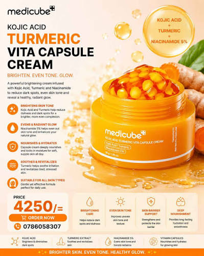 MEDICUBE CAPSULE KOJIC ACID & TURMERIC CREAM