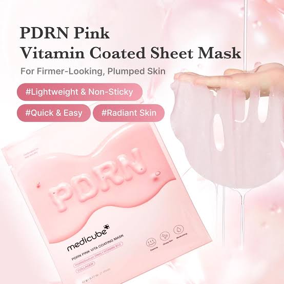 MEDICUBE PDRN PINK VITA COATING SHEET MASK, 22G