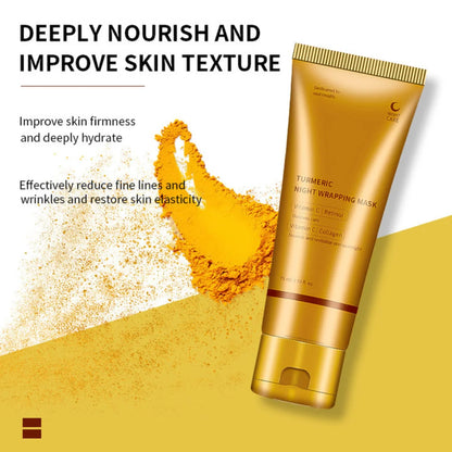 MEDICUBE KOJIC ACID TURMERIC NIGHT WRAPPING MASK – 75ML