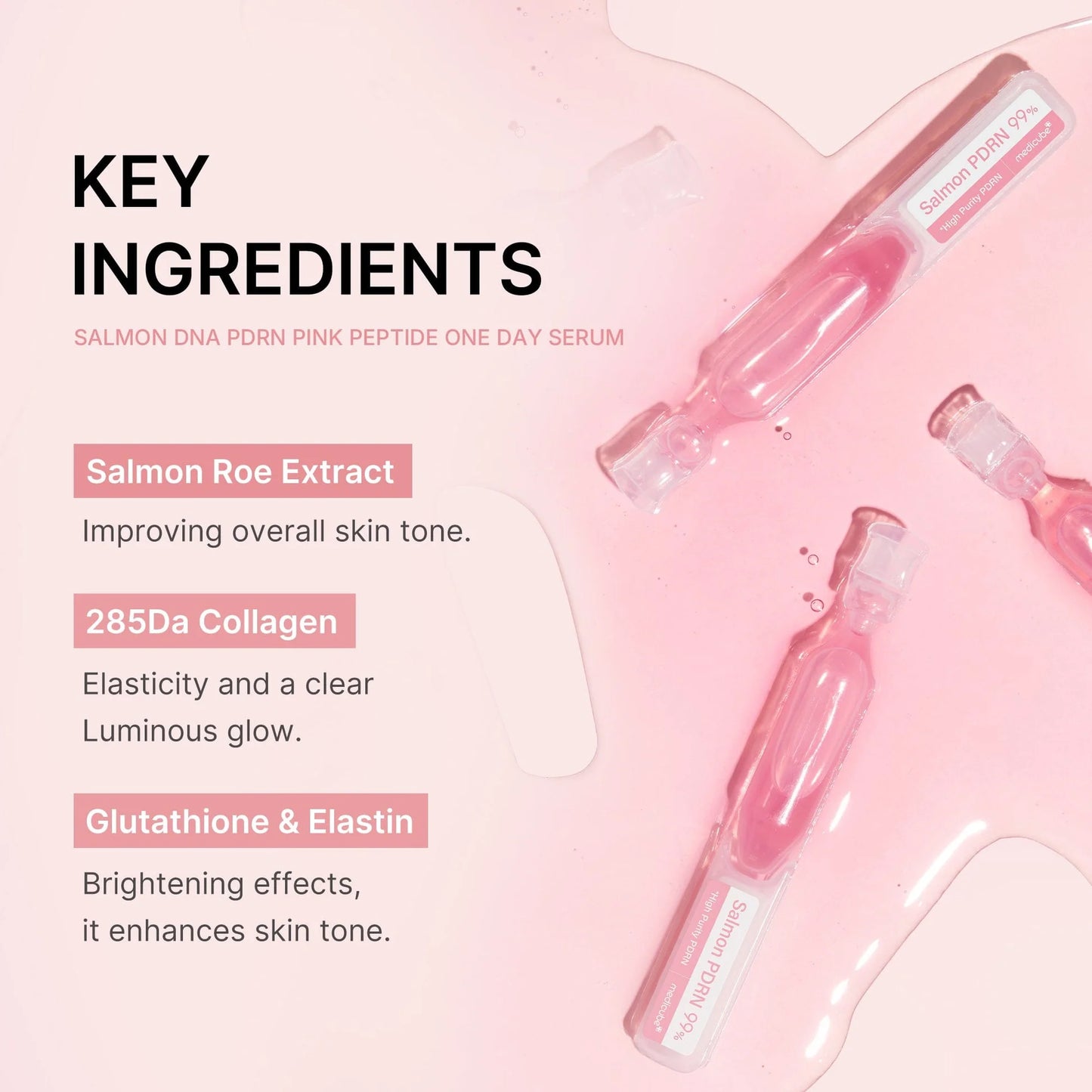 MEDICUBE SALMON DNA PDRN PINK ONE DAY SERUM 1.5 ML