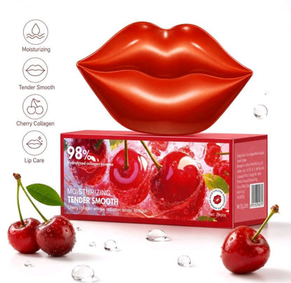 Cherry Collagen Wrinkle Reduction Tender Lip Mask 20pcs | Hydrating & Plumping Lip Mask