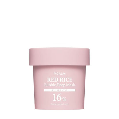 P.CALM RED RICE BUBBLE DEEP MASK 90G
