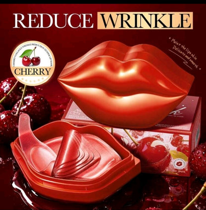 Cherry Collagen Wrinkle Reduction Tender Lip Mask 20pcs | Hydrating & Plumping Lip Mask