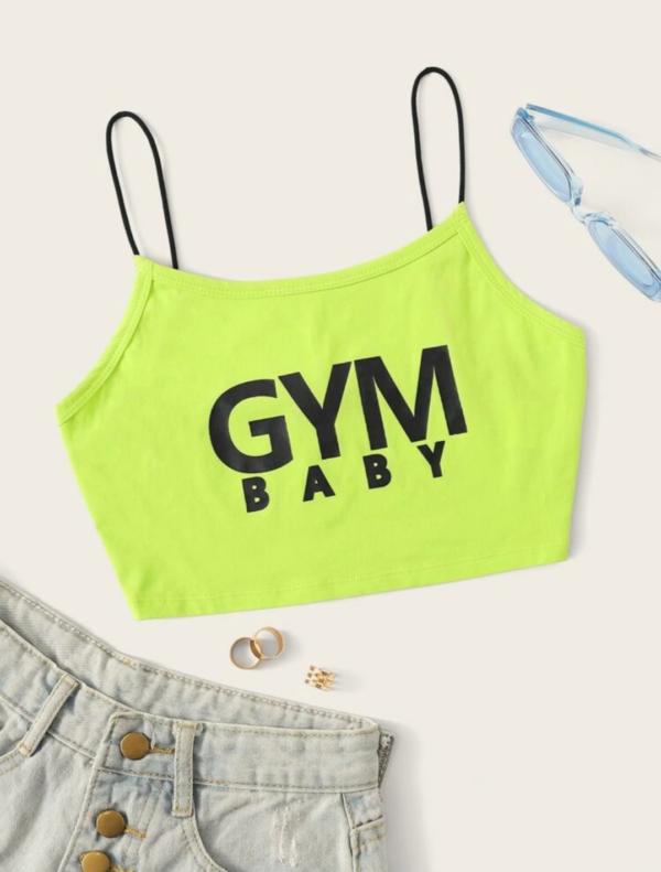 lime green cami top